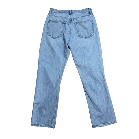 Reformation Tahoe Destroyed Denim Straight Leg Jeans Womens 28 - Picture 8 of 8